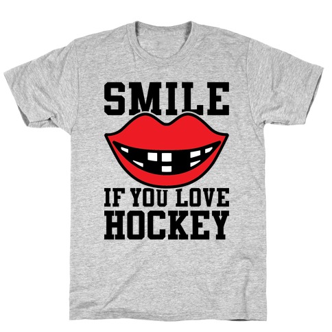 Smile If You Love Hockey T-Shirt