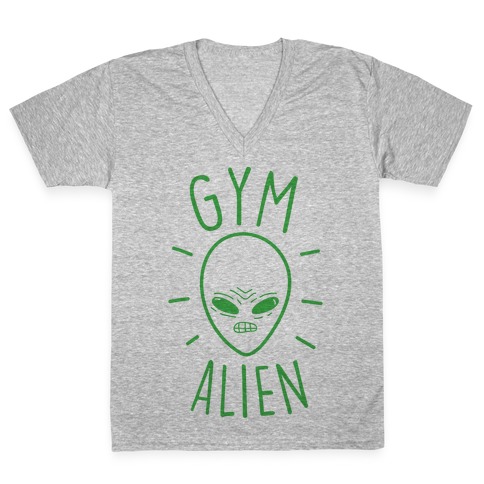 Gym Alien V-Neck Tee Shirt