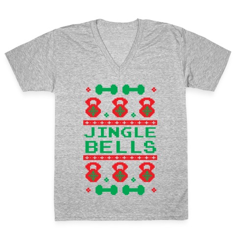 Jingle Bells V-Neck Tee Shirt