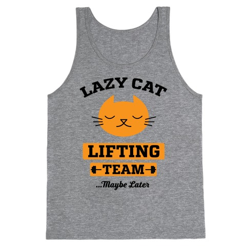 Lazy Cat Lifting Team Tank Top