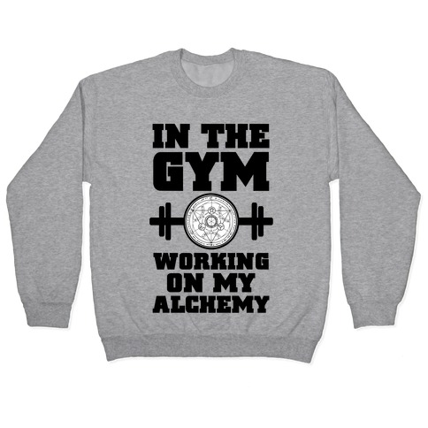 In the Gym Working on my Alchemy Pullover
