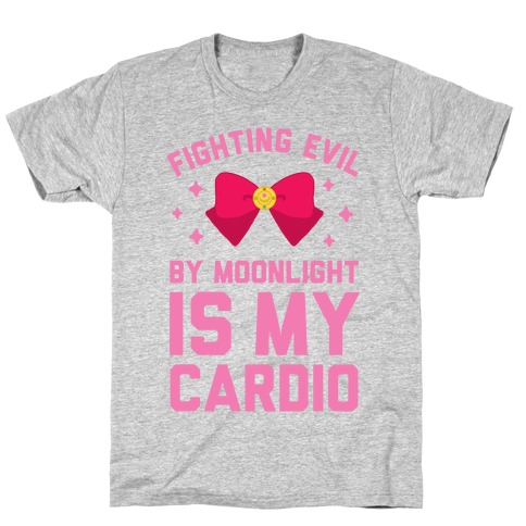 My Cardio is Fighting Evil by Moonlight T-Shirt