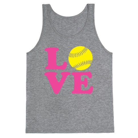 Love Softball Tank Top