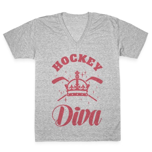 Hockey Diva V-Neck Tee Shirt