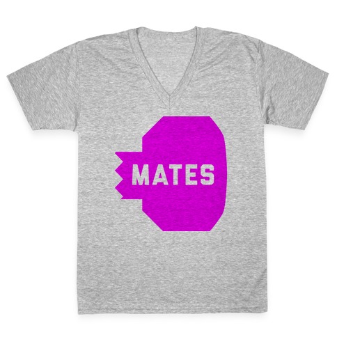 Pink Swole mate (mate) V-Neck Tee Shirt