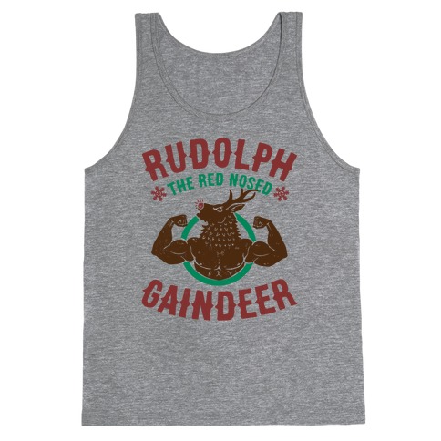 Rudolph The Red Nosed Gaindeer Tank Top