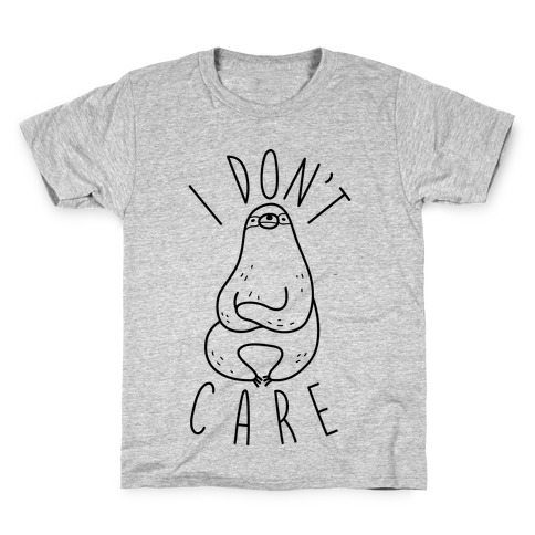 I Don't Care Sloth Kids T-Shirt