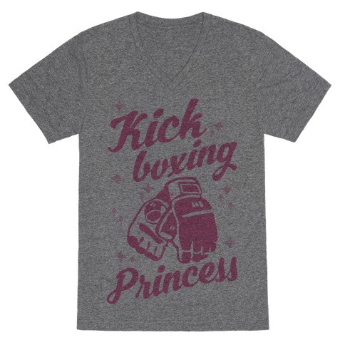 Kickboxing Princess V-Neck Tee Shirt