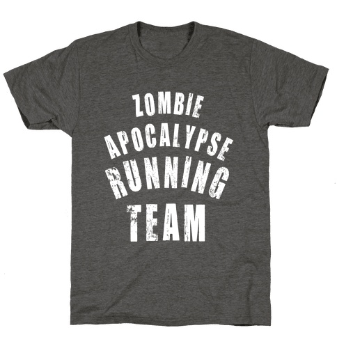 Zombie Apocalypse Running Team (White Ink) - TShirt - Activate Apparel