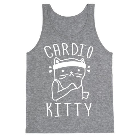 Cardio Kitty Tank Top