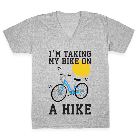 Bike Hike V-Neck Tee Shirt