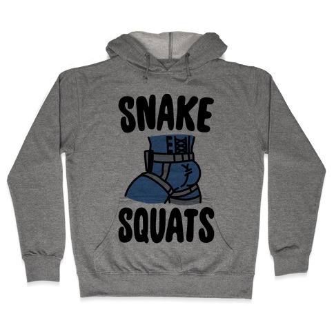Snake Squats Parody Hooded Sweatshirt