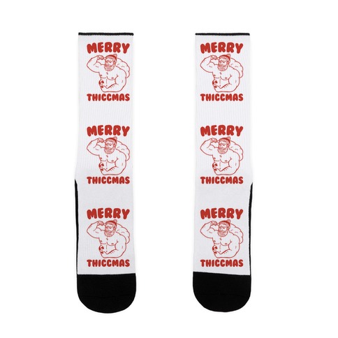 Merry Thiccmas Parody Sock