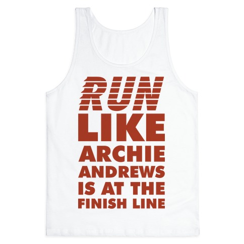 Run like Archie is at the Finish Line Tank Top