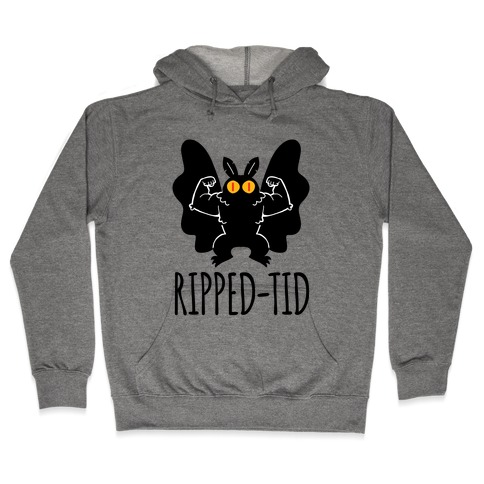 Ripped-tid Hooded Sweatshirt