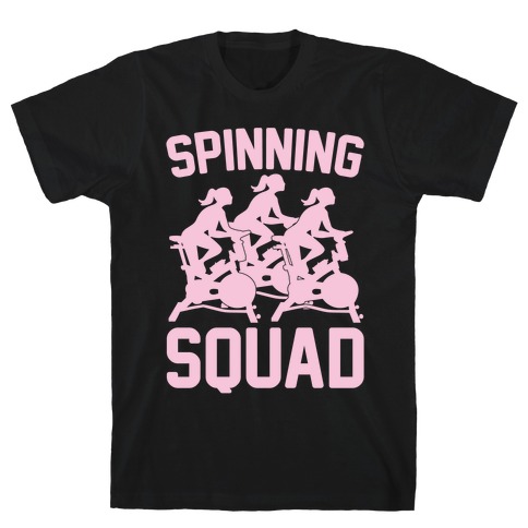 Spinning Squad White Print T-Shirt