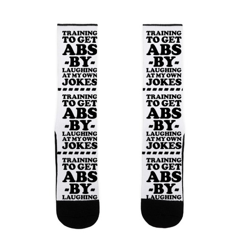 Training To Get Abs By Laughing At My Own Jokes Sock
