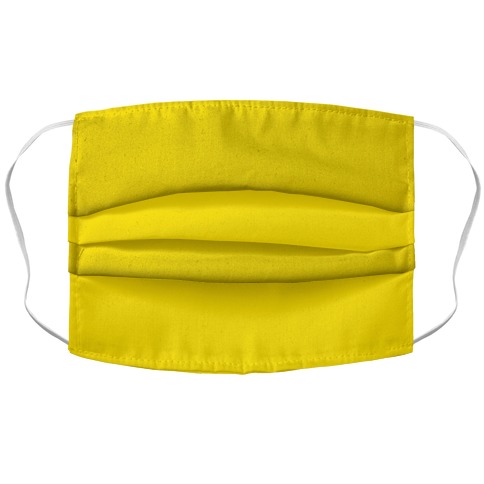 Bright Yellow Accordion Face Mask