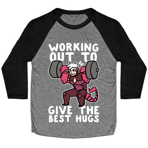 Working Out to Give the Best Hugs - Scorpia Baseball Tee