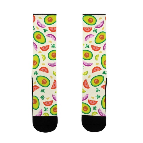 Guac Pattern Sock