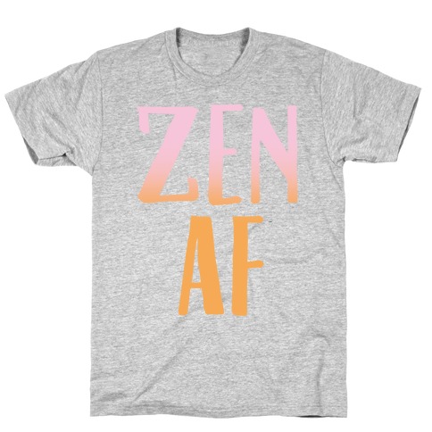 Zen Af White Print T-Shirt
