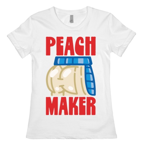 Peach Maker Parody Womens T-Shirt