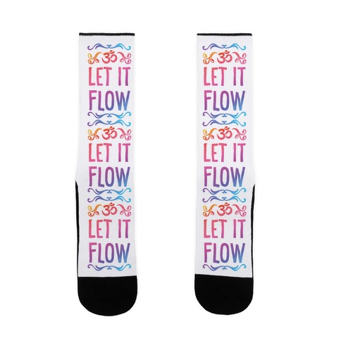 Let It Flow Yoga Sock