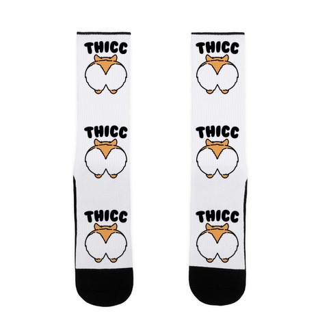 Thicc Corgi Butt Parody Sock
