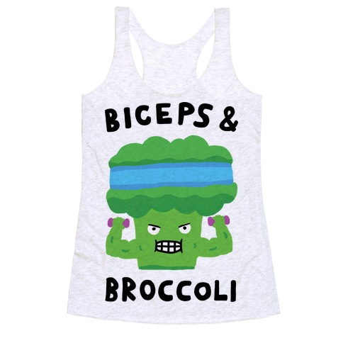 Biceps And Broccoli Racerback Tank Top