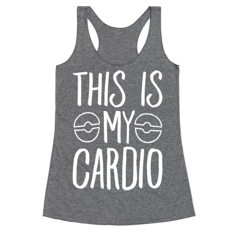 This Is My Cardio Racerback Tank Top