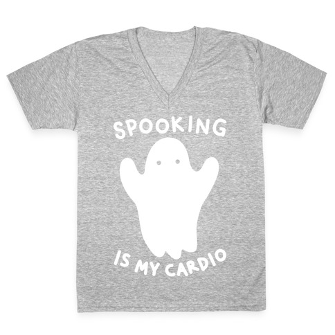 Spooking Is My Cardio V-Neck Tee Shirt