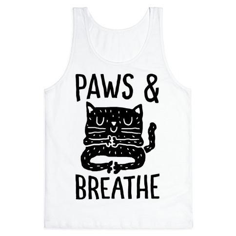 Paws And Breathe Yoga Cat Tank Top