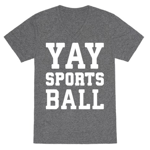 Yay Sports Ball V-Neck Tee Shirt