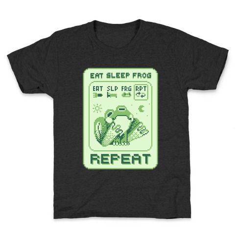 EAT, SLEEP, FROG, REPEAT Kids T-Shirt