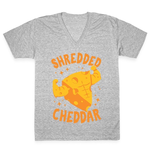 Shredded Cheddar V-Neck Tee Shirt