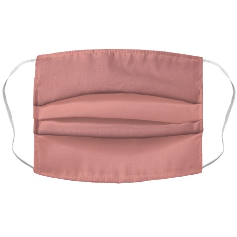 Coral Pink Accordion Face Mask