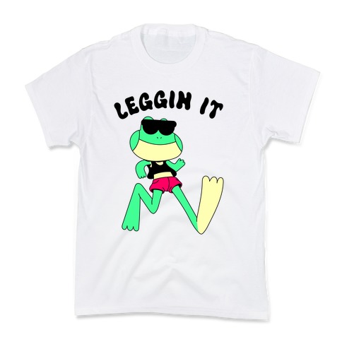 Leggin' It Frog Kids T-Shirt