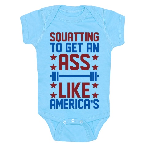 Squatting To Get An Ass Like America's Parody Baby One-Piece