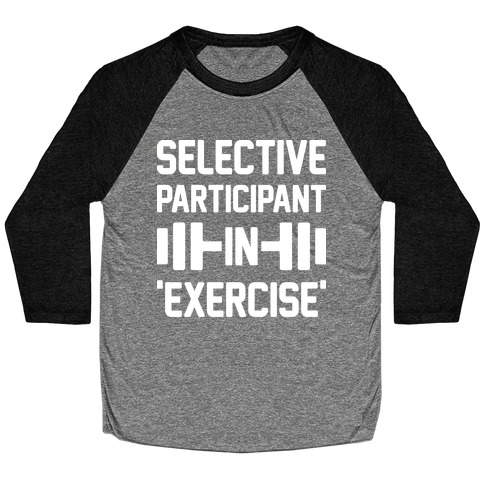 Selective Participant In Exercise Baseball Tee