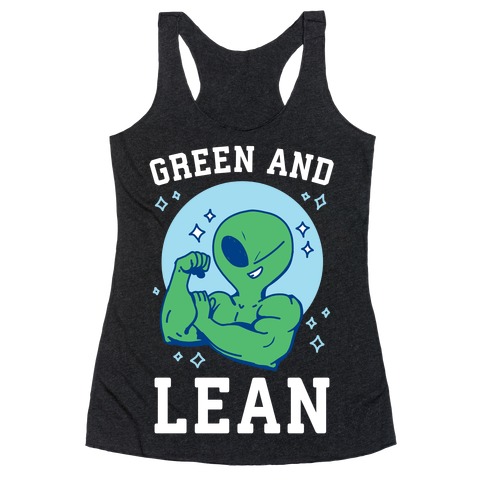 Green and Lean Racerback Tank Top