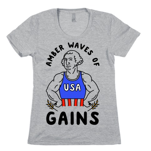 Amber Waves Of Gains Womens T-Shirt