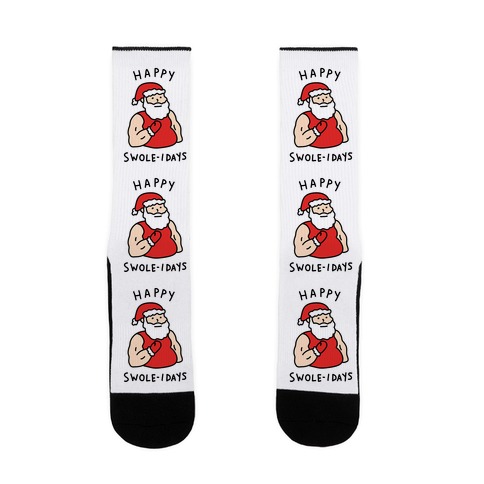 Happy Swole-idays Christmas Sock