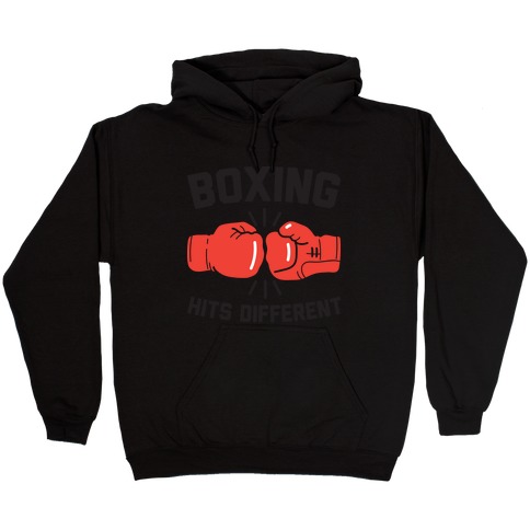Boxing Hits Different Hooded Sweatshirt