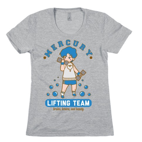 Mercury Lifting Team Parody White Womens T-Shirt