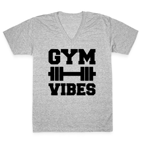 Gym Vibes V-Neck Tee Shirt