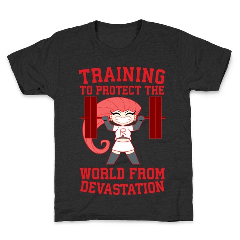 Training To Protect Our World From Devastation Kids T-Shirt