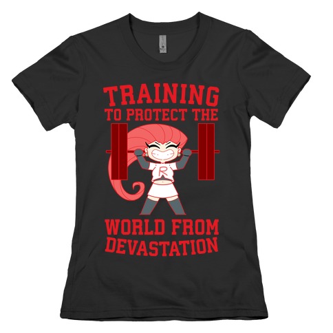 Training To Protect Our World From Devastation Womens T-Shirt