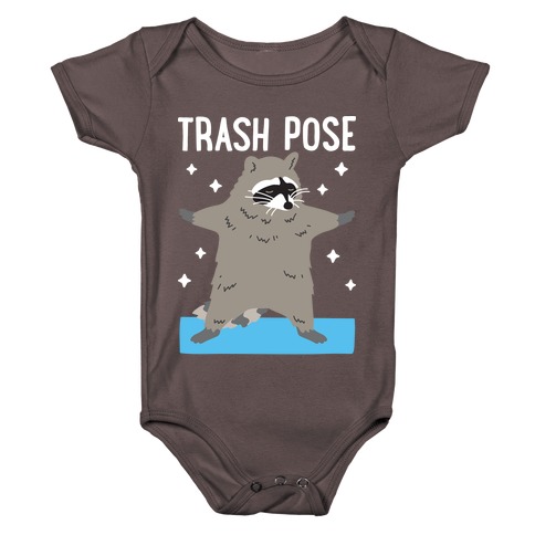 Trash Pose Raccoon Baby One-Piece