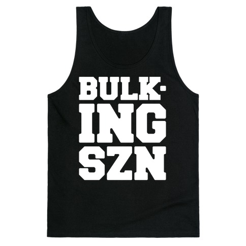 Bulking SZN White Print Tank Top