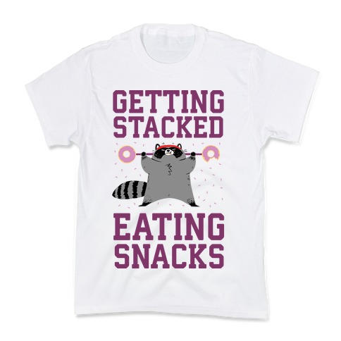 Getting Stacked Eating Snacks Kids T-Shirt